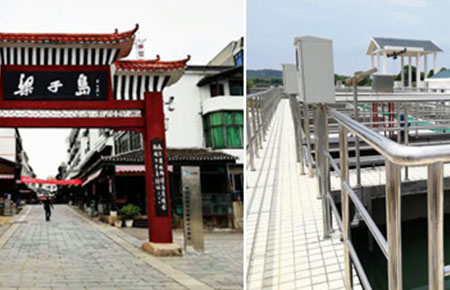 美仪仪表为梁子岛污水处理处理“插上翅膀”