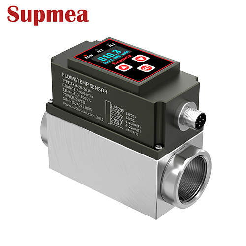 美仪SUP-FVM200微型涡街流量计_温度流量一体测